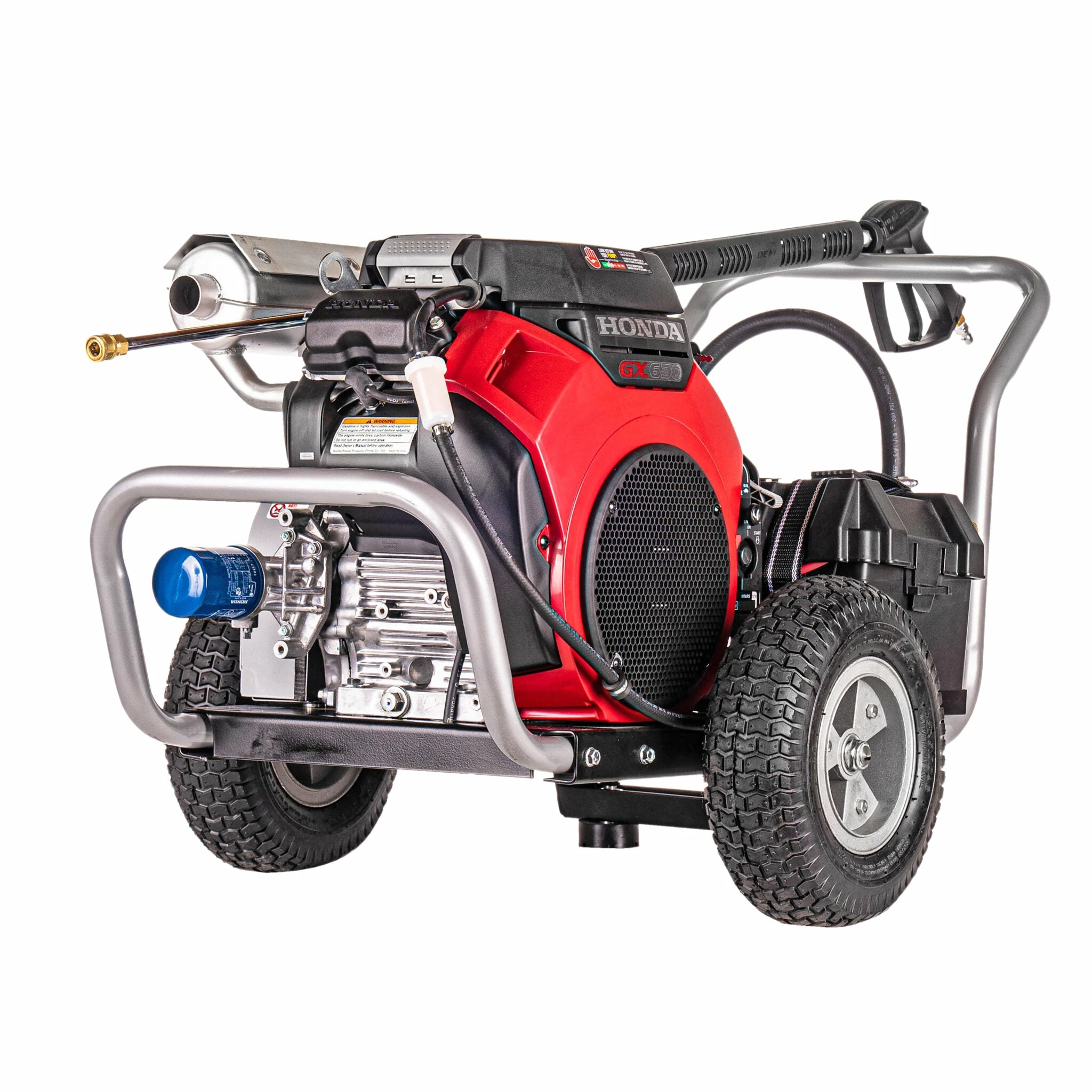 Simpson Water Shotgun Cold Water Belt Drive Honda V-Twin GX630 (688cc) Gas Engine Pressure Washer - 5000 PSI - 5.0 GPM Triplex Pump 3 Simpson Water Shotgun Cold Water Belt Drive Honda V-Twin GX630 (688cc) Gas Engine Pressure Washer - 5000 PSI - 5.0 GPM Triplex Pump