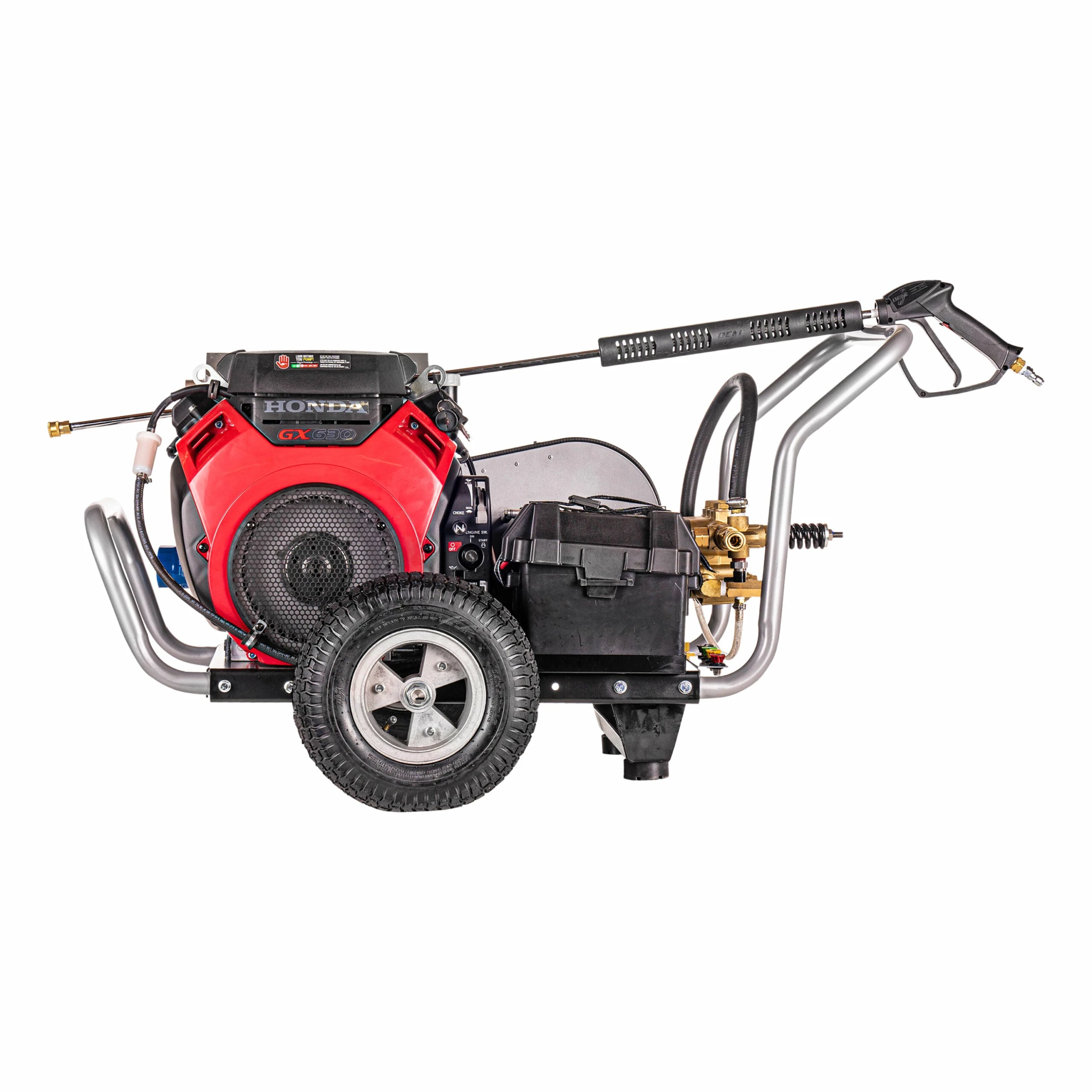Simpson Water Shotgun Cold Water Belt Drive Honda V-Twin GX630 (688cc) Gas Engine Pressure Washer - 5000 PSI - 5.0 GPM Triplex Pump 7 Simpson Water Shotgun Cold Water Belt Drive Honda V-Twin GX630 (688cc) Gas Engine Pressure Washer - 5000 PSI - 5.0 GPM Triplex Pump