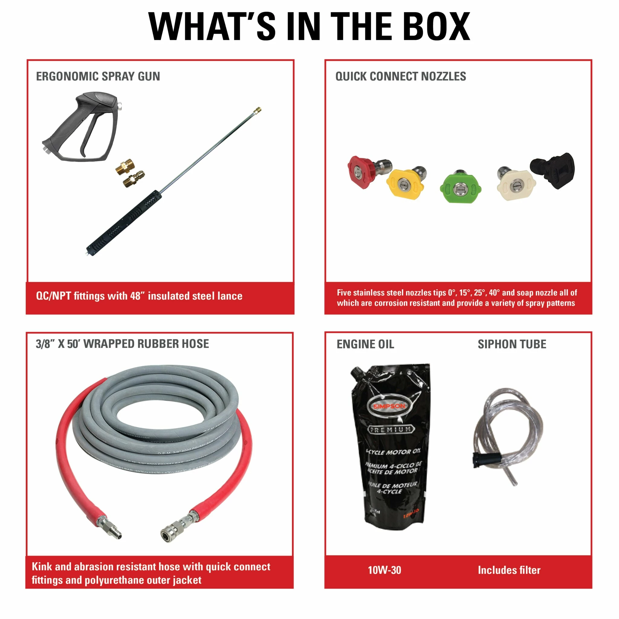 Simpson Water Shotgun Cold Water Belt Drive Honda V-Twin GX630 (688cc) Gas Engine Pressure Washer - 5000 PSI - 5.0 GPM Triplex Pump 15 Simpson Water Shotgun Cold Water Belt Drive Honda V-Twin GX630 (688cc) Gas Engine Pressure Washer - 5000 PSI - 5.0 GPM Triplex Pump