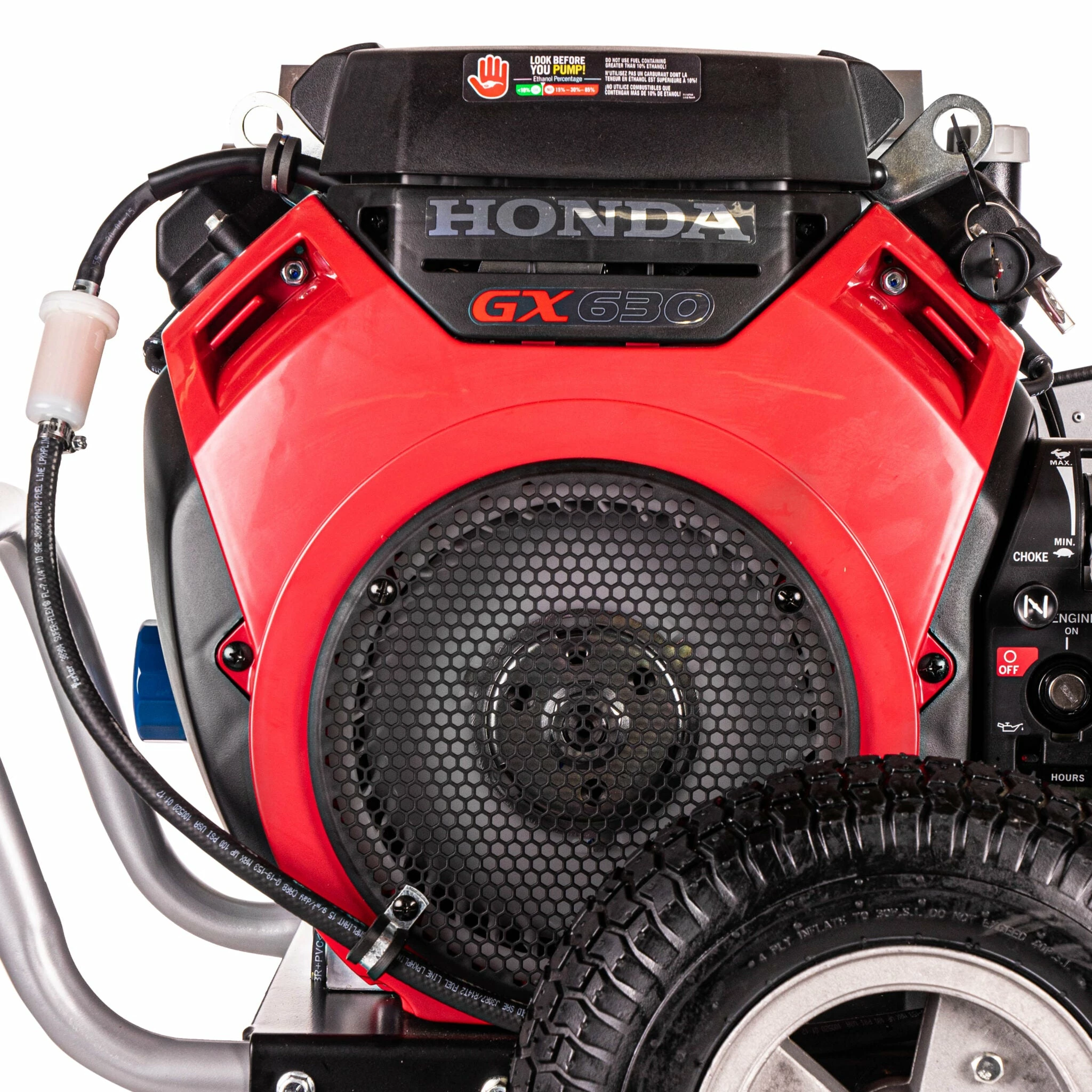 Simpson Water Shotgun Cold Water Belt Drive Honda V-Twin GX630 (688cc) Gas Engine Pressure Washer - 5000 PSI - 5.0 GPM Triplex Pump 8 Simpson Water Shotgun Cold Water Belt Drive Honda V-Twin GX630 (688cc) Gas Engine Pressure Washer - 5000 PSI - 5.0 GPM Triplex Pump