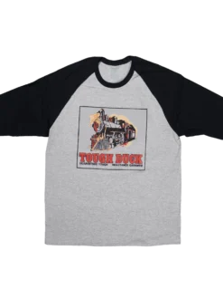 Work Wear Tough Duck WT04 Locomotive Throwback Baseball T-Shirt | Sizes Small - 2XL