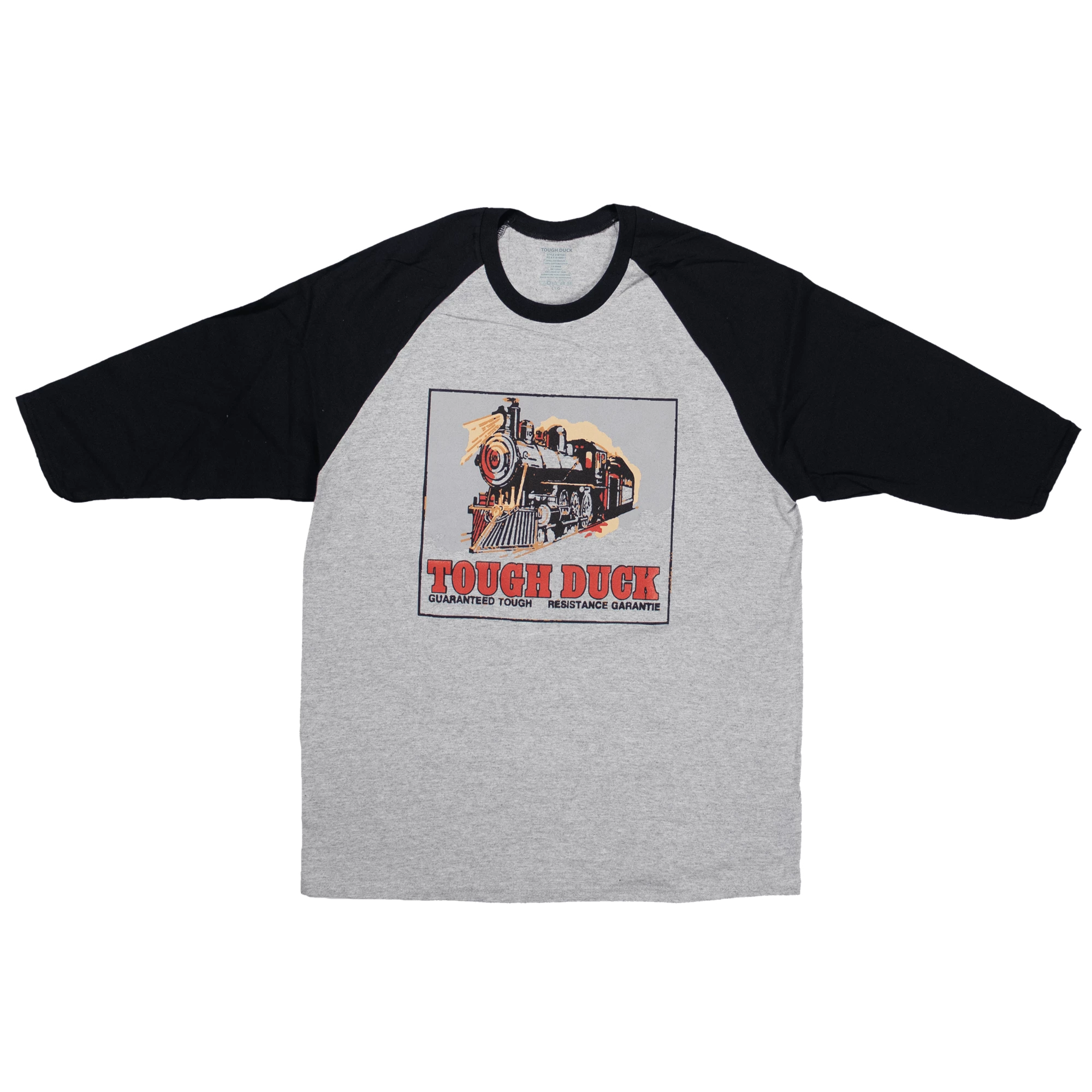Work Wear Tough Duck WT04 Locomotive Throwback Baseball T-Shirt | Sizes Small - 2XL 3 Work Wear Tough Duck WT04 Locomotive Throwback Baseball T-Shirt | Sizes Small - 2XL