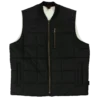 Work Wear Tough Duck WV01 Sherpa Lined Box Quilt Vest | Black | M-3XL