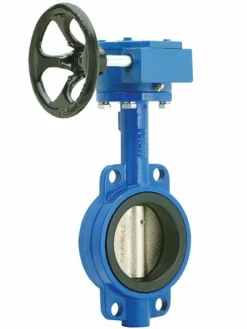 New-Line Fittings And Valves Wafer Style Gear Operated Butterfly Valve - EPDM Seal - Wheel Handle