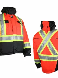 Wenaas 533TCSAR Hi-Vis Quilted Jacket | Red/Black | Limited Size Selection Hi-Vis Work Wear