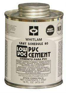 Whitlam Low VOC Gray Schedule 80 PVC Heavy Bodied Cement Fittings And Valves
