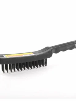 Cleanflow Wire Scratch Brush, Poly Handle, Tempered Steel Bristles Maintenance Supplies