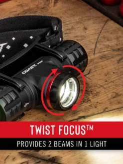 Coast Products Coast® XPH30R Rechargeable Dual Power LED Headlamp - 1000 Lumens - 3 Light Levels - 165M Beam Lighting 14 Coast Products Coast® XPH30R Rechargeable Dual Power LED Headlamp - 1000 Lumens - 3 Light Levels - 165M Beam Lighting
