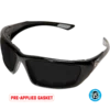 Edge Eyewear Edge Robson Gasketed Vapor Shield Polarized Safety Glasses - Smoke Lens (Pack Of 6)