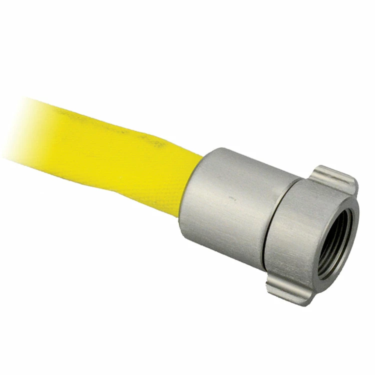 Greenline Hose And Fittings 1" Yellow Single Jacket Lightweight Fire Hose Assemblies C/w Hard-Coat Aluminum NPSH Fittings 3 Greenline Hose And Fittings 1" Yellow Single Jacket Lightweight Fire Hose Assemblies C/w Hard-Coat Aluminum NPSH Fittings