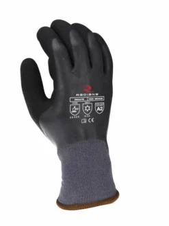 Work Gloves Radians Waterproof Acrylic Lined Winter Work Glove With Sandy Latex Palm - Pack Of 12 Pairs