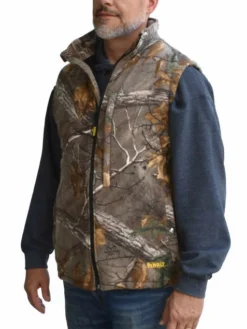 DeWalt Workwear Work Wear DEWALT® Realtree Xtra® Men's Camouflage Fleece Heated Vest Kitted With Battery | Sizes S - 3XL
