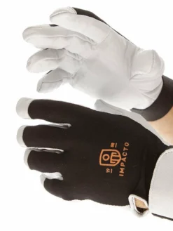 Work Gloves Impacto Anti-Vibration Pearl Leather Series Full Finger Glove With Air Glove® Technology
