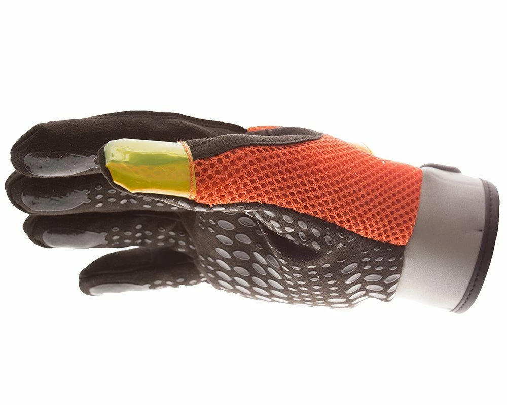 Impacto Hi-Vis Anti-Vibration Mechanic's Style Suede Leather Silicone Grip Glove With Air Glove® Technology Work Gloves 4 Impacto Hi-Vis Anti-Vibration Mechanic's Style Suede Leather Silicone Grip Glove With Air Glove® Technology Work Gloves