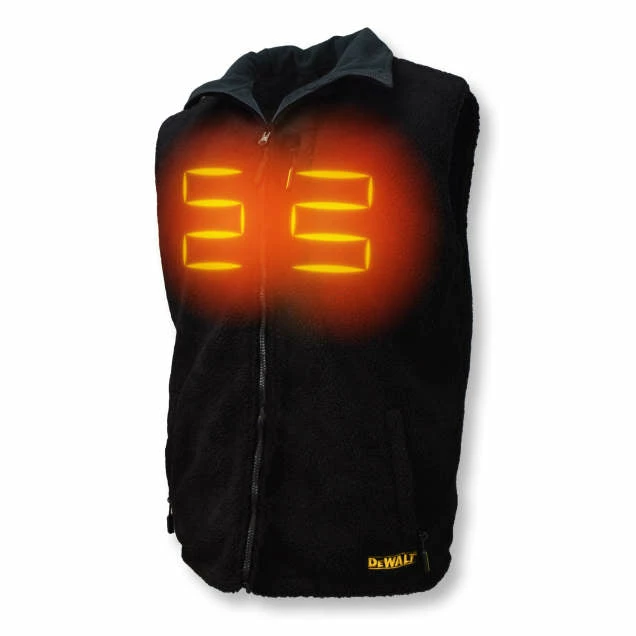 DeWalt Workwear Work Wear DEWALT® Men's Heated Reversible Fleece Vest Kitted With Battery | Sizes S - 3XL 3 DeWalt Workwear Work Wear DEWALT® Men's Heated Reversible Fleece Vest Kitted With Battery | Sizes S - 3XL