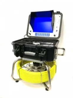 Forbest Mid Range Sewer/Drain Camera, W/Self Leveling, Transmitter, Meter Counter (Layflat Design) 200FT Pipe Inspection & Locators