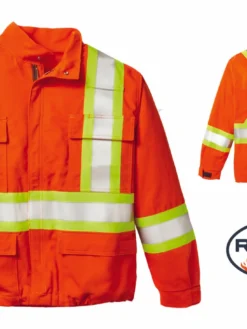 Flame Resistant Work Wear Rasco FR Hi Vis Unlined Bomber Jacket | Orange | S-5XL