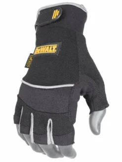 DeWalt Workwear Work Gloves DeWalt DPG230 Synthetic Leather Technician's Fingerless Glove