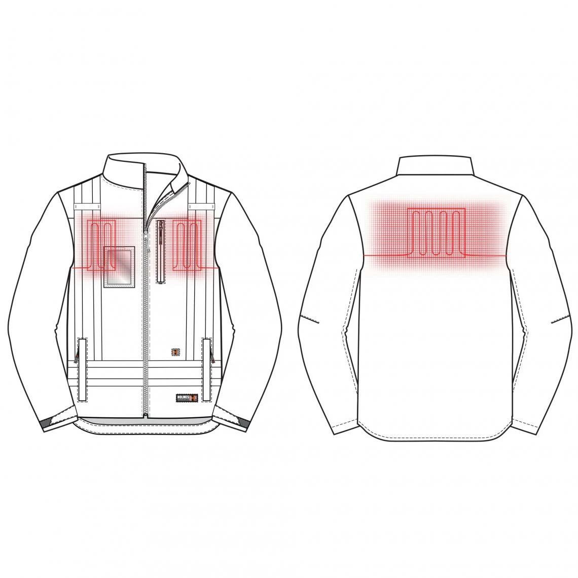 Terra Heated Hi-Vis Softshell Jacket | S-3XL 5 Terra Heated Hi-Vis Softshell Jacket | S-3XL