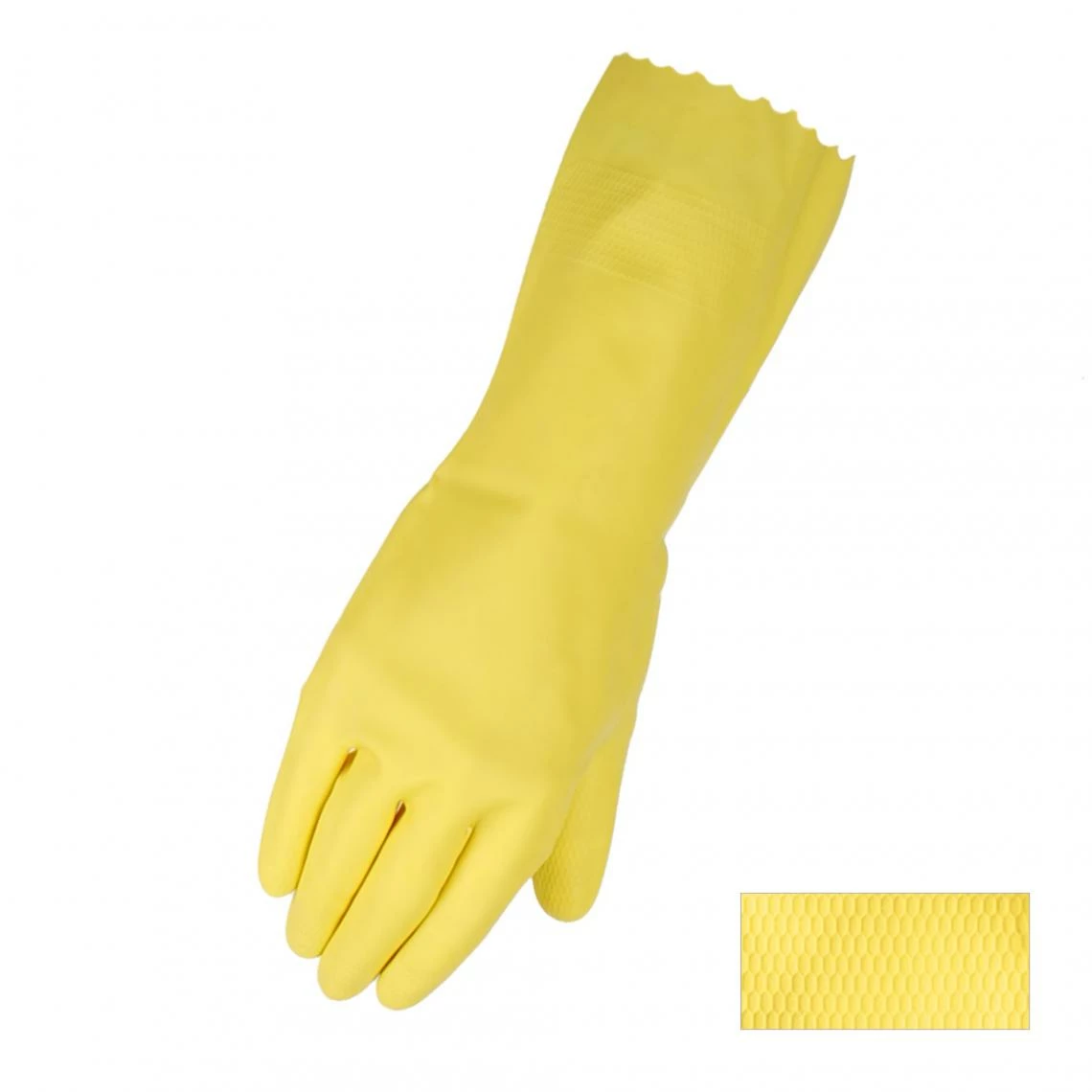 Horizon 15-Mil Diamond Textured Palm Latex Janitorial Gloves - Pack Of 12 Pairs 3 Horizon 15-Mil Diamond Textured Palm Latex Janitorial Gloves - Pack Of 12 Pairs