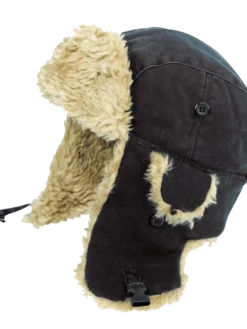 Work Hats Tough Duck Aviator Hat | Black