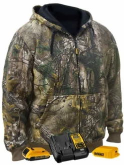 DeWalt Workwear DEWALT® Men's Heated Realtree Xtra® Camouflage Hoodie Sweatshirt Kitted With Battery | Sizes S - 3XL Work Wear 15 DeWalt Workwear DEWALT® Men's Heated Realtree Xtra® Camouflage Hoodie Sweatshirt Kitted With Battery | Sizes S - 3XL Work Wear