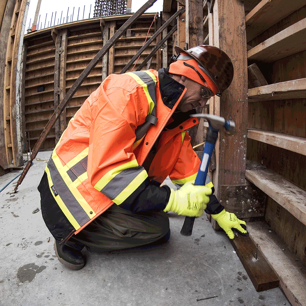 Pioneer Trilobal 300D Ripstop Waterproof Safety Rain Jacket | S-4XL 6 Pioneer Trilobal 300D Ripstop Waterproof Safety Rain Jacket | S-4XL