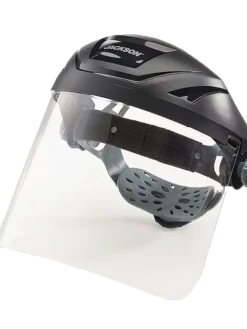 Jackson Safety Personal Protective Equipment Jackson F4XP Premium 370 Speed Dial⢠Ratcheting Adjustment Faceshield Kit - Clear Visor