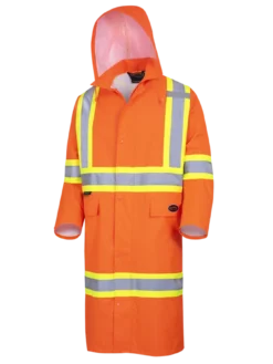 Hi-Vis Work Wear Pioneer The Rock 300D Oxford Polyester Waterproof Safety Long Coat | S-5XL 19 Hi-Vis Work Wear Pioneer The Rock 300D Oxford Polyester Waterproof Safety Long Coat | S-5XL