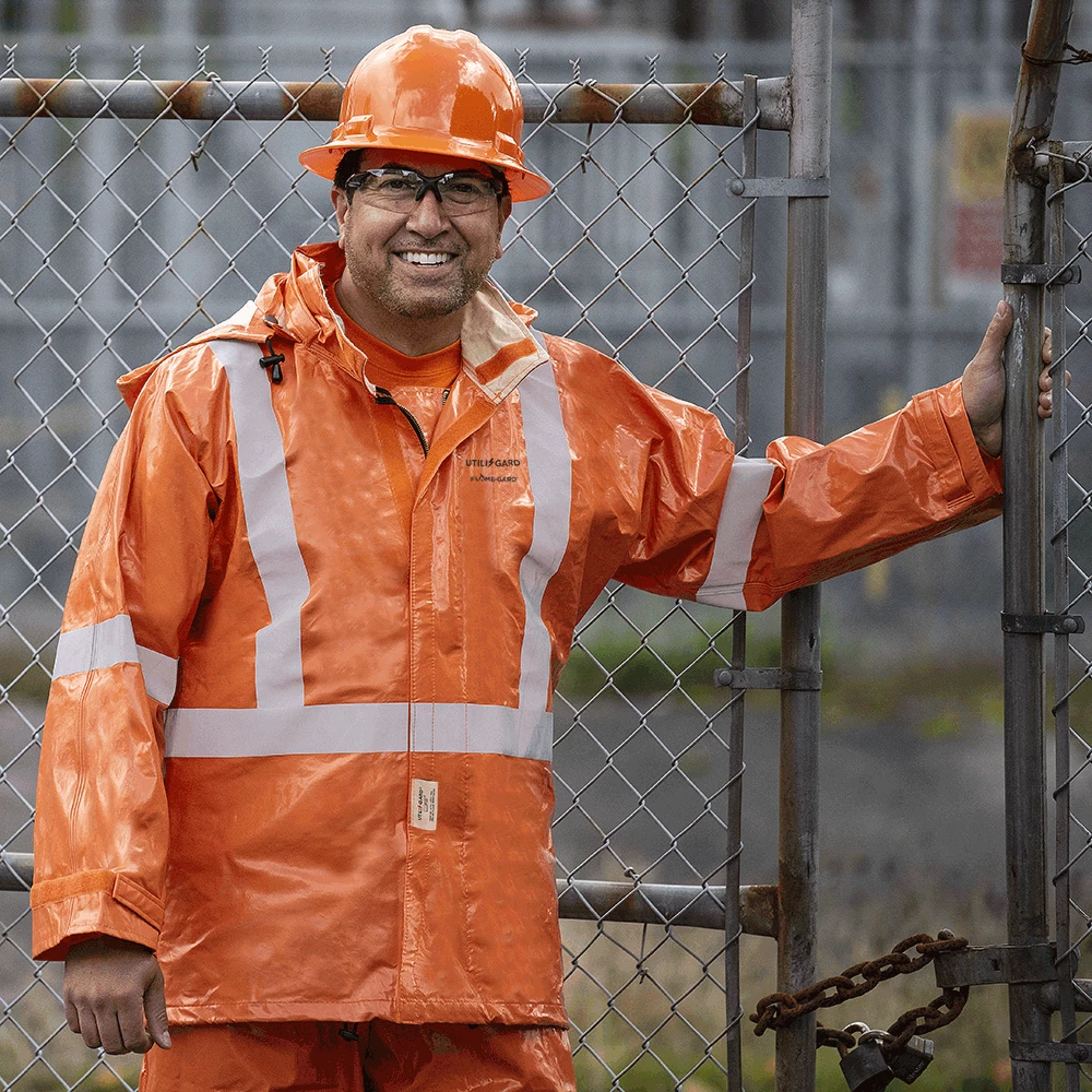 Ranpro Utili-Gard® FR/ARC Rated Jacket - PVC Coated Nomex®/Kevlar® | Orange | Sizes XSmall - 4XL 10 Ranpro Utili-Gard® FR/ARC Rated Jacket - PVC Coated Nomex®/Kevlar® | Orange | Sizes XSmall - 4XL