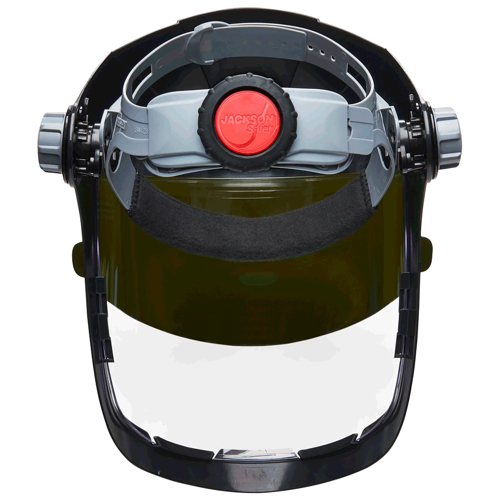 Jackson Safety Jackson Quad™ 500 Supreme Multi-Purpose Face Shield Kit With 370 Speed Dial™ Ratchet System - Clear Anti-Fog Window With Flip-Up IR Visor 5 Jackson Safety Jackson Quad™ 500 Supreme Multi-Purpose Face Shield Kit With 370 Speed Dial™ Ratchet System - Clear Anti-Fog Window With Flip-Up IR Visor