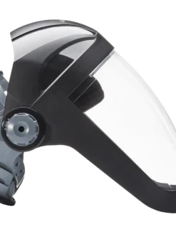 Jackson Safety Personal Protective Equipment Jackson Quad™ 500 Supreme Multi-Purpose Face Shield Kit With 370 Speed Dial™ Ratchet System - Clear Anti-Fog Visor