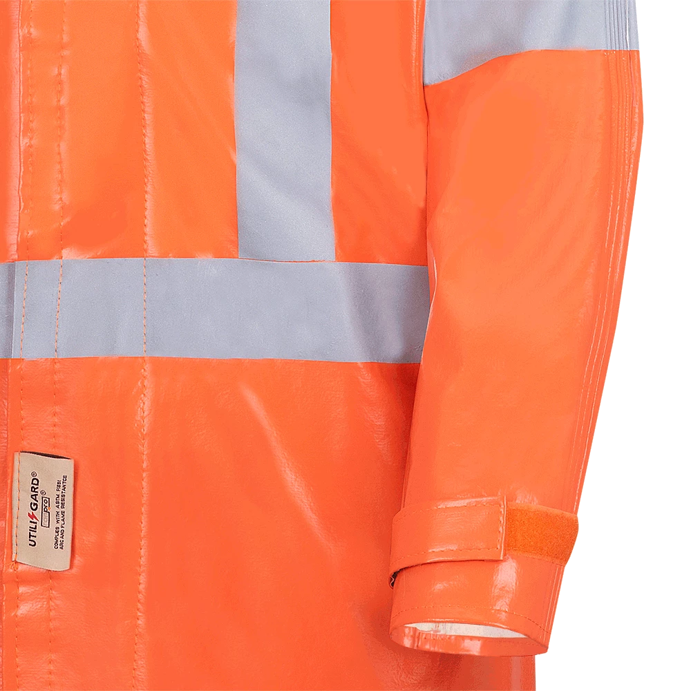 Ranpro Utili-Gard® FR/ARC Rated Jacket - PVC Coated Nomex®/Kevlar® | Orange | Sizes XSmall - 4XL 6 Ranpro Utili-Gard® FR/ARC Rated Jacket - PVC Coated Nomex®/Kevlar® | Orange | Sizes XSmall - 4XL