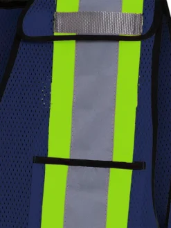 Hi-Vis Work Wear Pioneer Hi Viz Safety Tear-Away Poly Mesh Vest - One Size Fits Most