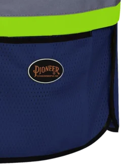 Hi-Vis Work Wear Pioneer Hi Viz Safety Tear-Away Poly Mesh Vest - One Size Fits Most