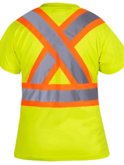 Pioneer Women's Hi Viz Birdseye Safety T-Shirt | Sizes XS - 4XL Hi-Vis Work Wear