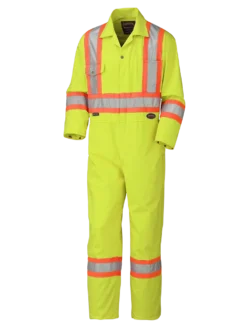 Pioneer Hi Vis Safety Coveralls - Poly/Cotton | Sizes 36 - 66