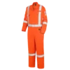 Pioneer “The Rock” 88/12 FR-Tech® Hi Vis 7 Oz Coveralls With 2" Reflective Stripe | Sizes 36 - 66 Flame Resistant Work Wear