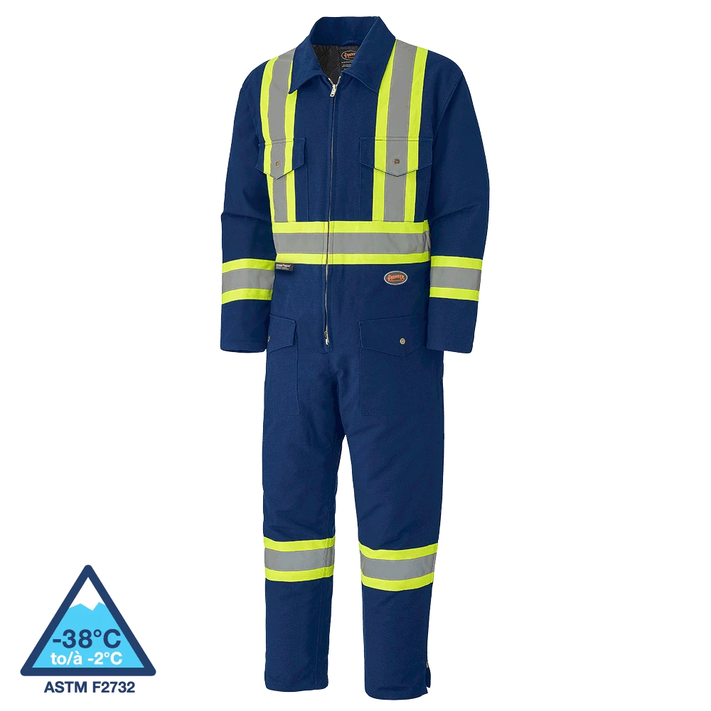 Pioneer Insulated Hi Vis Cotton Duck Coveralls | XS-4XL 3 Pioneer Insulated Hi Vis Cotton Duck Coveralls | XS-4XL