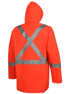 Pioneer 576J FR Poly/PVC Hi Vis Rain Suit | Orange | S-4XL Hi-Vis Work Wear