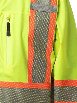 Pioneer Hi Vis Softshell Waterproof/Breathable Prem Safety Jacket | S-4XL Hi-Vis Work Wear