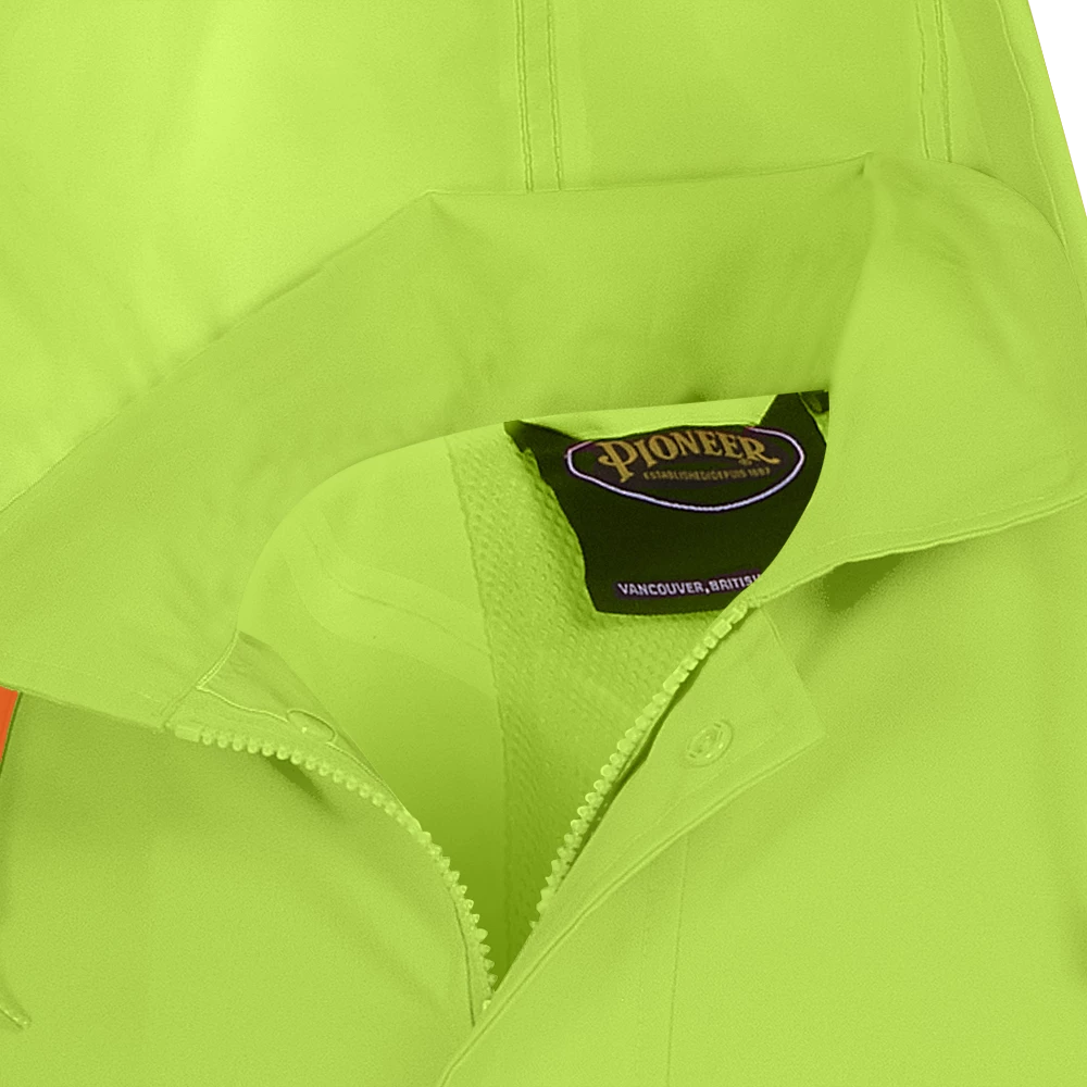 Hi-Vis Work Wear Pioneer The Rock 300D Oxford Polyester Waterproof Safety Long Coat | S-5XL 5 Hi-Vis Work Wear Pioneer The Rock 300D Oxford Polyester Waterproof Safety Long Coat | S-5XL
