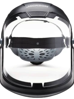 Jackson Safety Personal Protective Equipment Jackson Maxview™ Series 370 Speed Dial™ Premium Ratcheting Adjustment Faceshield Kit - Clear Visor