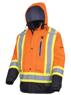 Pioneer NANO StormMaster® Heated Insulated Safety Jacket | S-4XL Hi-Vis Work Wear