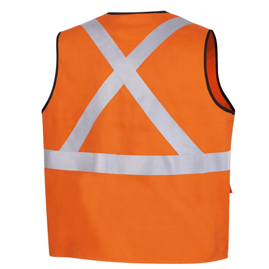 Pioneer Hi Viz 100% Cotton Safety Vest | Sizes Small - 5XL 8 Pioneer Hi Viz 100% Cotton Safety Vest | Sizes Small - 5XL
