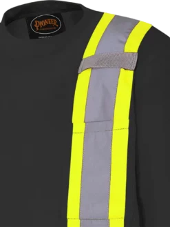 Pioneer Premium 100% Cotton Safety Long Sleeve With Armbands | Sizes S - 4XL 24 Pioneer Premium 100% Cotton Safety Long Sleeve With Armbands | Sizes S - 4XL