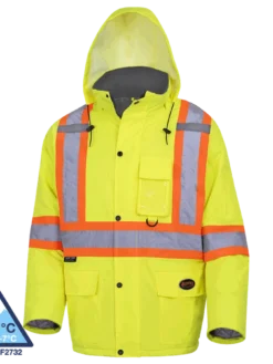 Pioneer Hi-Vis Waterproof Quilted Safety Parka | S-5XL 24 Pioneer Hi-Vis Waterproof Quilted Safety Parka | S-5XL