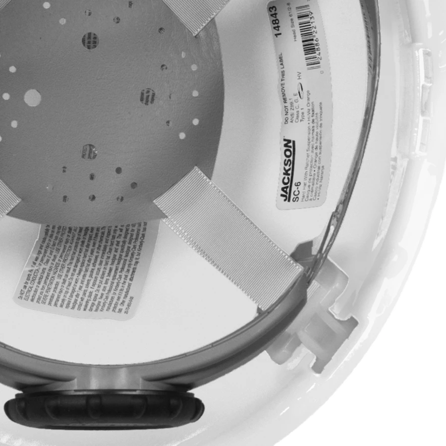 Jackson Safety Jackson SC-6 Premium Type 1 Front Brim 4-Point Ratchet Suspension Hard Hats Personal Protective Equipment 9 Jackson Safety Jackson SC-6 Premium Type 1 Front Brim 4-Point Ratchet Suspension Hard Hats Personal Protective Equipment