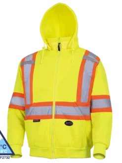 Pioneer Heavyweight Polyester Fleece Safety Hoodie | S-4XL Hi-Vis Work Wear 32 Pioneer Heavyweight Polyester Fleece Safety Hoodie | S-4XL Hi-Vis Work Wear