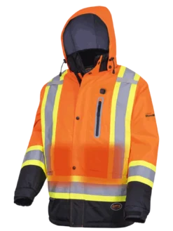 Pioneer NANO StormMaster® Heated Insulated Safety Jacket | S-4XL Hi-Vis Work Wear